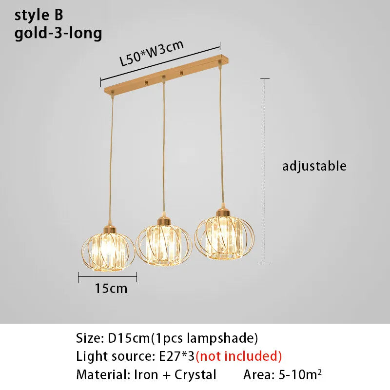 A hanging light fixture is shown, highlighting its size and design in a well-lit room.
